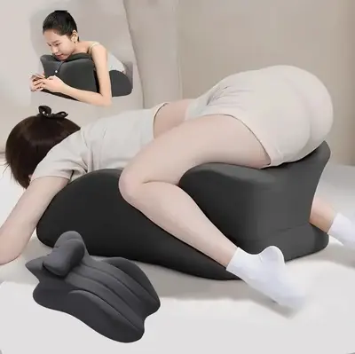 Adult Prone Pillow, Supportive Rest Cushion for Sitting Up, Non-Slip Elevated Bedding Aid , Back Leg Knee Elevation at Home M...