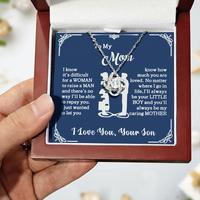 A surprise gift for the most important person, a boxed card, a fashionable short decorative collarbone chain necklace, for mo...