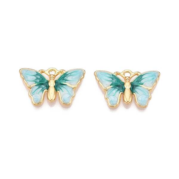 Rack Plating Alloy Enamel Pendants