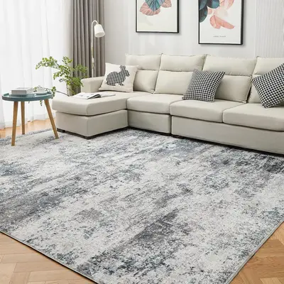 Abstract Pattern Area Rug, 1 Count Non-slip Soft Floor Mat, Living Room Rug, Bedroom Carpet, Decorative Carpet for Home Livin...