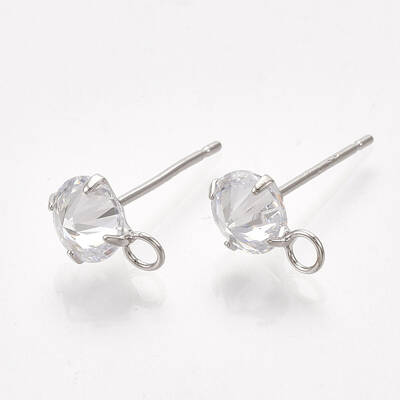 Brass Stud Earring Findings