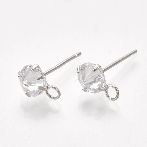 Brass Stud Earring Findings