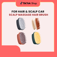 Scalp Massage Hair Brush – Soft Silicone Shampoo Brush for Hair & Scalp Care, Wet & Dry Use Dandruff Remover Comb Detanglin...