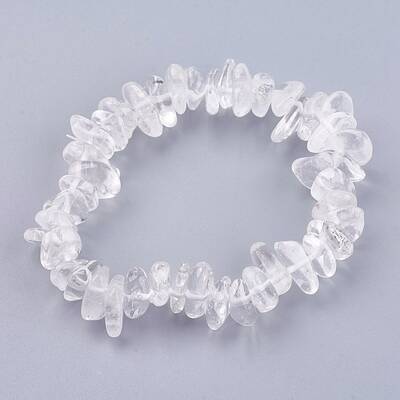 Natural Quartz Crystal Stretch Bracelets