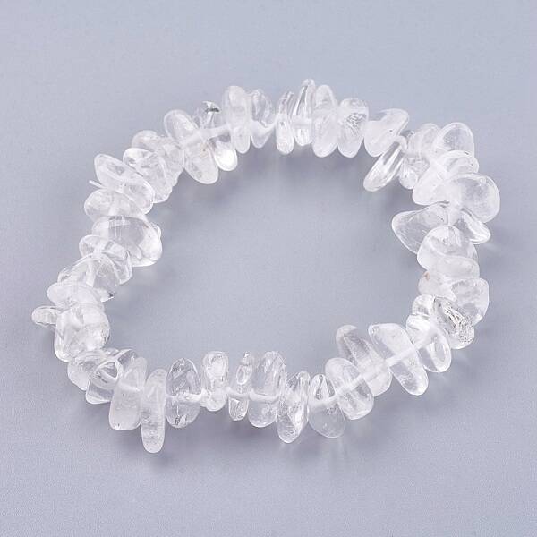 Natural Quartz Crystal Stretch Bracelets
