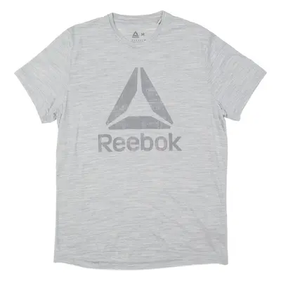 REEBOK Mens T-Shirt Grey M