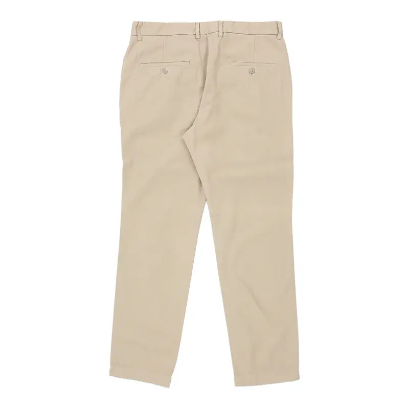 Dolce & Gabbana Trousers - 32W UK 12 Cream Cotton