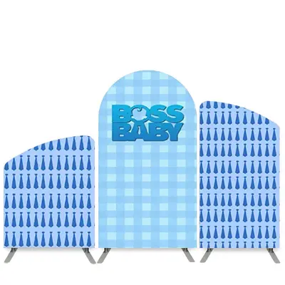 Aperturee Boss Baby Blue Tie Happy Birthday Arch Backdrop Kit | Chiara Wall Backdrop Diy | Circle Arch Backdrop Diy | Diy Chi...