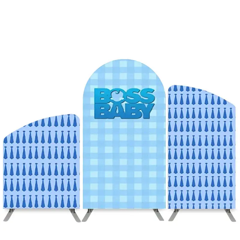 Aperturee Boss Baby Blue Tie Happy Birthday Arch Backdrop Kit | Chiara Wall Backdrop Diy | Circle Arch Backdrop Diy | Diy Chi...
