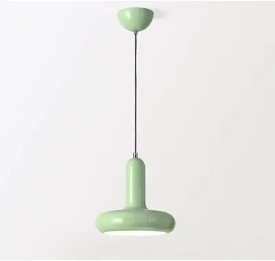 Table Bar Lamp Retro Bedroom Bedside Small Droplight | Color: Mint Green | Power: Warm Light