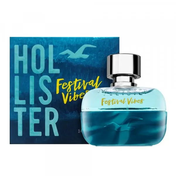 Hollister Festival Vibes Cologne for Men - Eau de Toilette Spray 3.4 oz