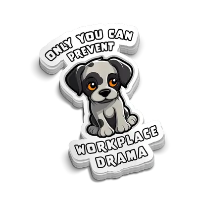 Drama - Hard Hat Decal