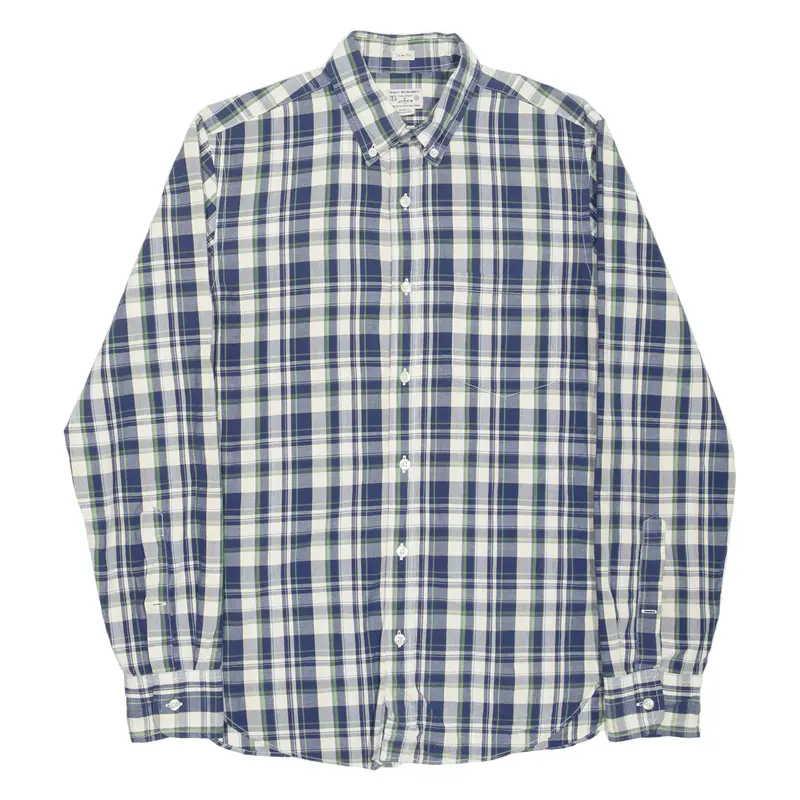 J.CREW Slim Fit Shirt Black Plaid Long Sleeve Mens S