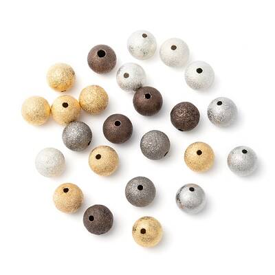 Brass Textured Beads