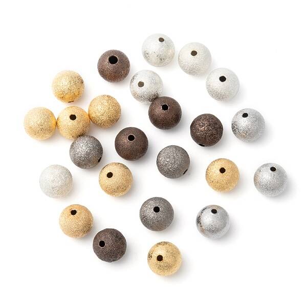 Brass Textured Beads