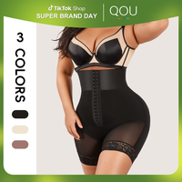 QOU Highwaist Girdle BBL Shorts,Hip Lift Compression body shapewear,high waist shapewear short,Tummy Control Fajas Colombiana...