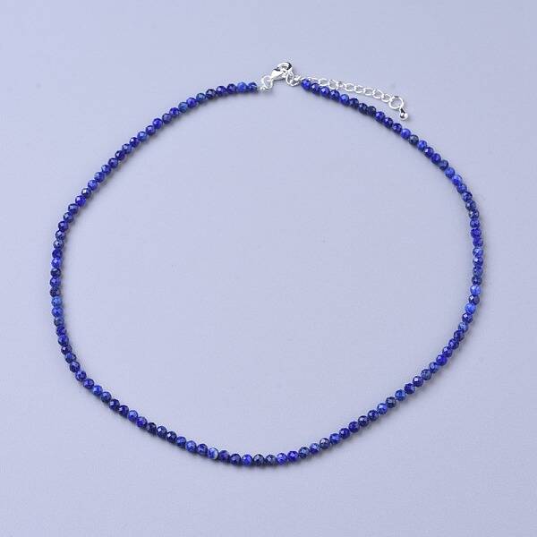 Natural Lapis Lazuli Beaded Necklaces