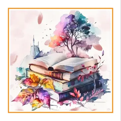 Book & Tree Pattern DIY Diamond Arts Colorful Painting Kit Without Frame, DIY Decorative Art Picture For Beginner, DIY Home D...