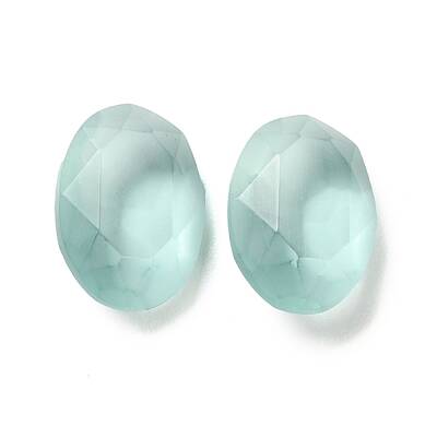 Frosted Glass Rhinestone Cabochons