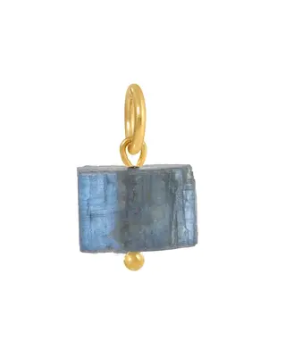 Kyanite Charm | Metal Color: Gold