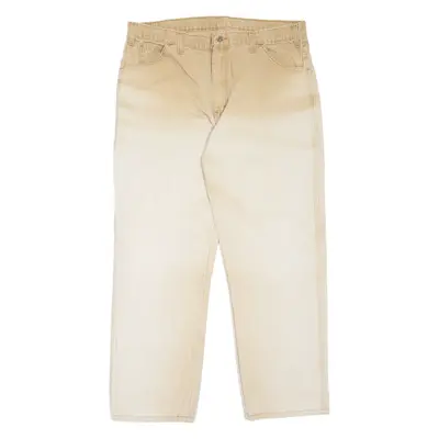 DICKIES Workwear Mens Trousers Beige Regular Tapered W38 L30