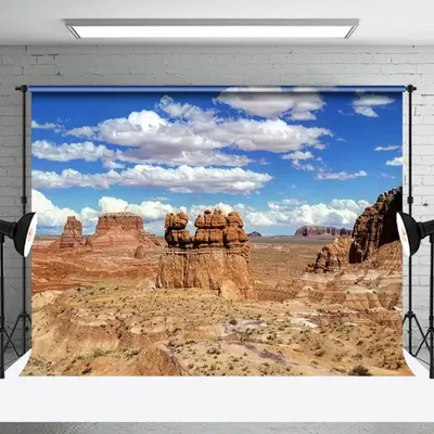 Blue Sky Goblin Valley State Park Photo Backdrop - Aperturee