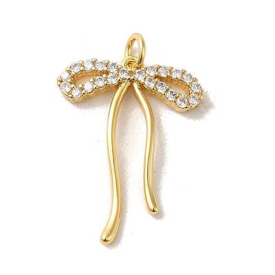Brass Micro Pave Clear Cubic Zirconia Pendants