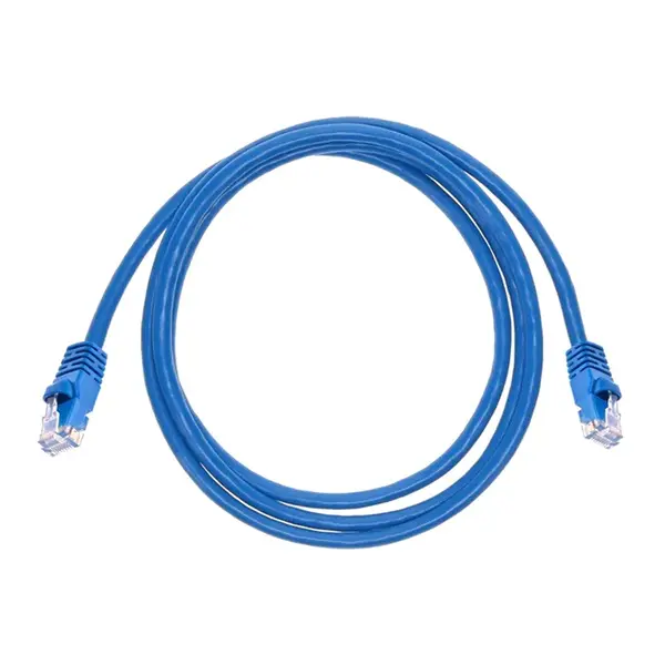 3427 Monoprice Cat6 Ethernet Patch Cable Snagless RJ45 Stranded 550MHz UTP Pure Bare Copper Wire 24AWG 5ft Blue