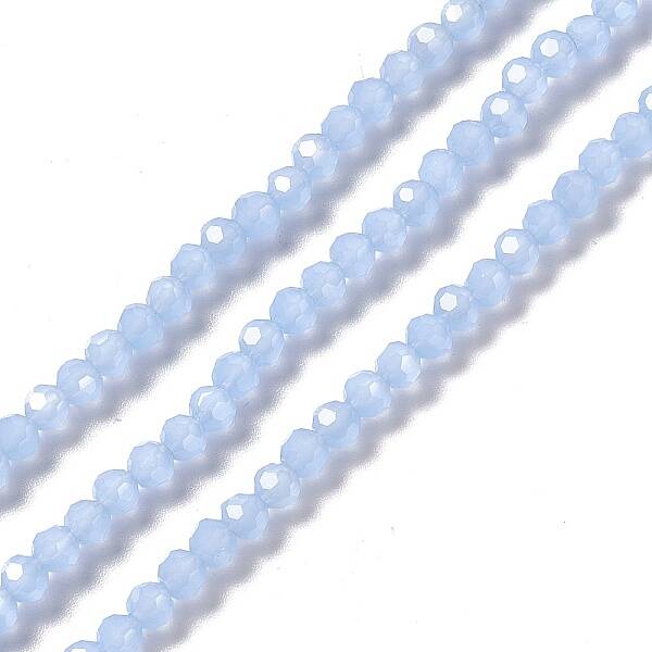 Faceted(32 Facets) Glass Beads Strands