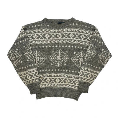 Christopher Hayes Jumper - Medium Grey Acrylic Blend