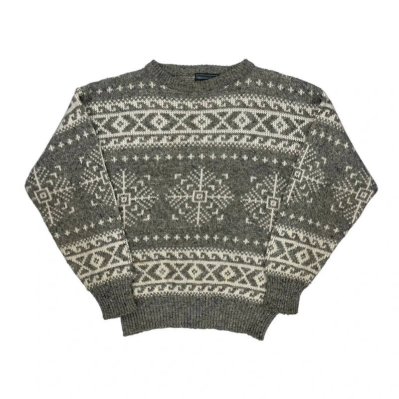 Christopher Hayes Jumper - Medium Grey Acrylic Blend