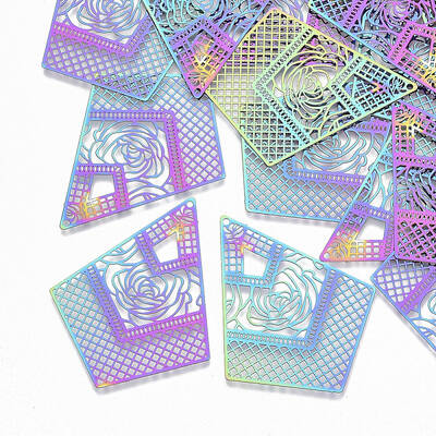 Ion Plating(IP) 201 Stainless Steel Filigree Pendants