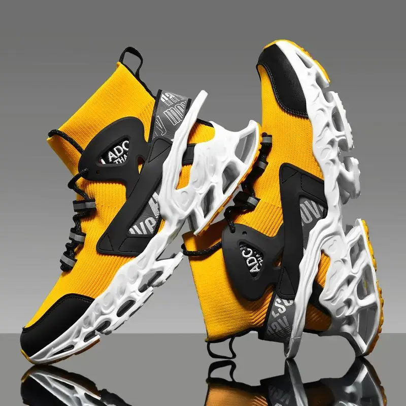2024 Fall & Winter Blade Men's Large Size Sports Shoes - Breathable Fashion Mesh Upper & Durable Hollow Carved Sole