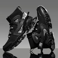 2025 Spring & Summer Blade Men's Large Size Sports Shoes - Breathable Fashion Mesh Upper & Durable Hollow Carved Sole