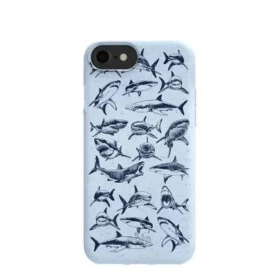 Powder Blue Great White iPhone 6/6s/7/8/SE Case