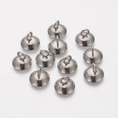 304 Stainless Steel Bead Cap Pendant Bails