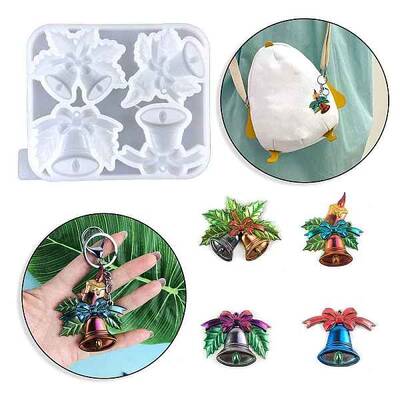 Christmas Bell DIY Food Grade Silicone Pendant Molds