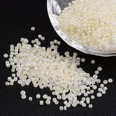 12/0 Ceylon Round Glass Seed Beads