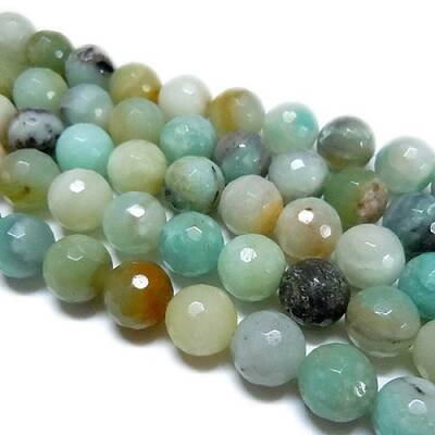 Natural Flower Amazonite Beads