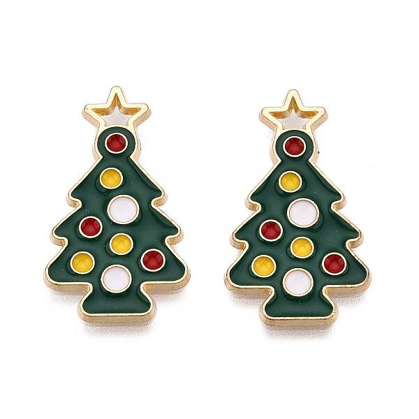 Rack Plating Alloy Enamel Pendants