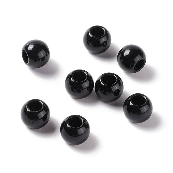Opaque Acrylic European Beads