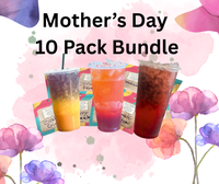 Mother's Loaded Tea Bundle - 10 Packets, 15 Calories, Zero Sugar, 32oz, Natural Tea with Multi Vitamins and Minerals - Bevera...