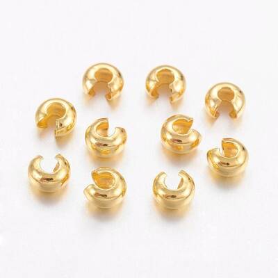 Brass Crimp Beads Covers