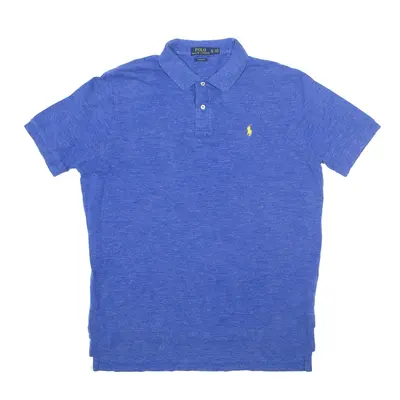 POLO RALPH LAUREN Polo Shirt Blue Short Sleeve Mens XL