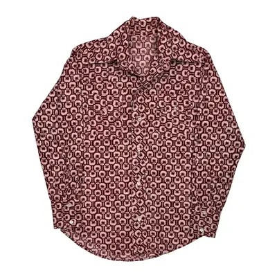 Unbranded Patterned Shirt - Large Red Cotton