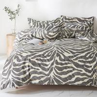 Leopard Print Duvet Cover Set, 3 Counts/set Modern Simple Bedding Set, Including Duvet Cover & 2 Pillowcase without Filler, S...
