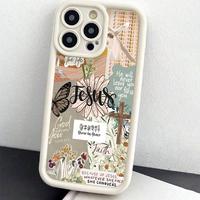 Flower & Letter Pattern Phone Case, Anti-drop Cellphone Protective Case Protector, Total Protective Shockproof Mobile Phone C...
