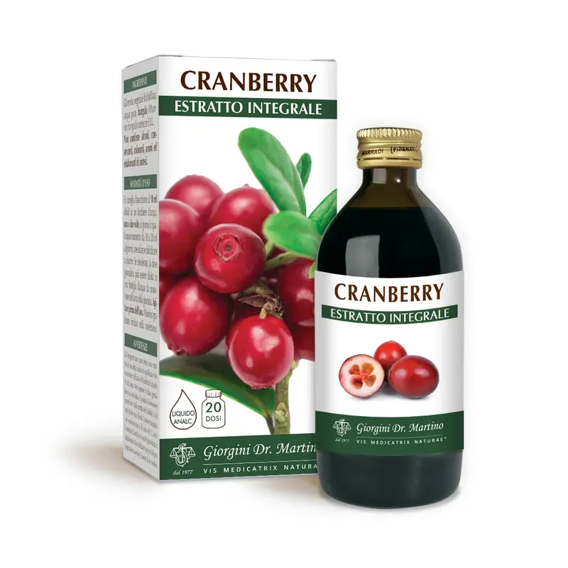Dr Giorgini Cranberry Full Extract Non-Alcoholic Liquid 200ml