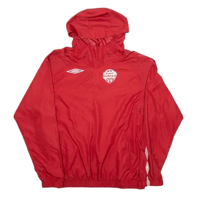 UMBRO Brantford Youth Soccer Mens Pullover Jacket Red USA Hooded XL