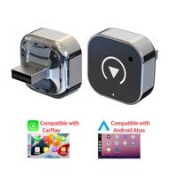 Wireless Car Adapter, Portable Wireless Adapter, Car Smart BT Connector for iPhone & Android Phone, Car Electronics Accessori...